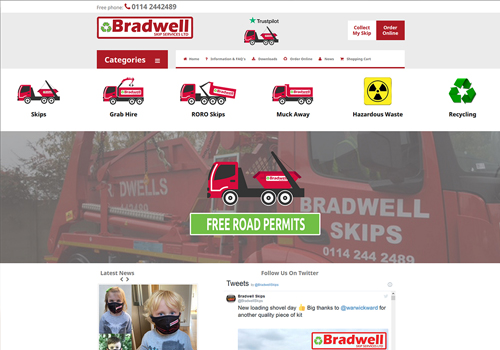 Bradwell Skips Website