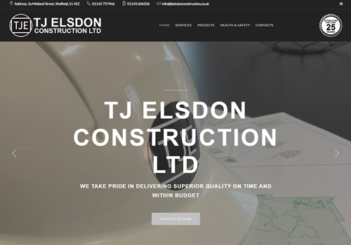 TJ Elsdon Construction Ltd Website